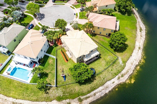 2261 Balsan Way, Wellington, FL 33414 - aerial perspective of suburban area with a pool area and a nearby body of water