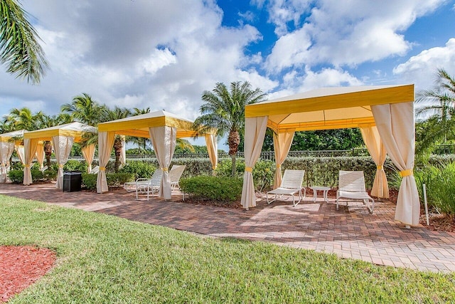 2261 Balsan Way, Wellington, FL 33414 - view of patio / terrace featuring a gazebo