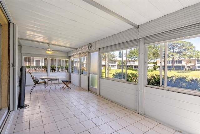 1521 NW 19th Ter Unit 101, Delray Beach, FL 33445 - sunroom / solarium with plenty of natural light and a ceiling fan