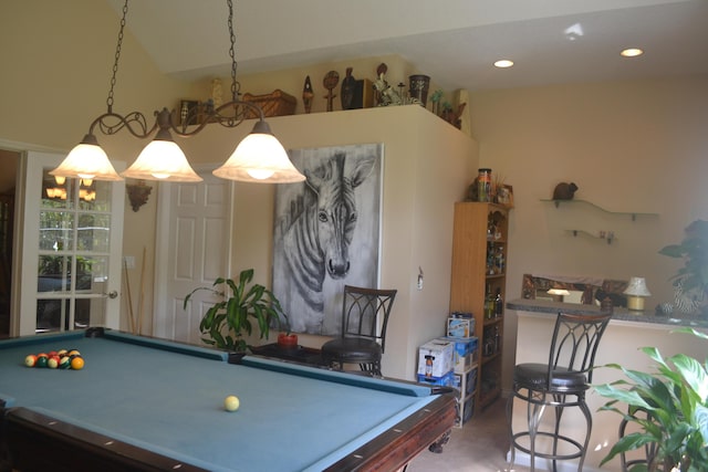 17768 Temple Blvd, Loxahatchee, FL 33470 - rec room featuring billiards table and recessed lighting