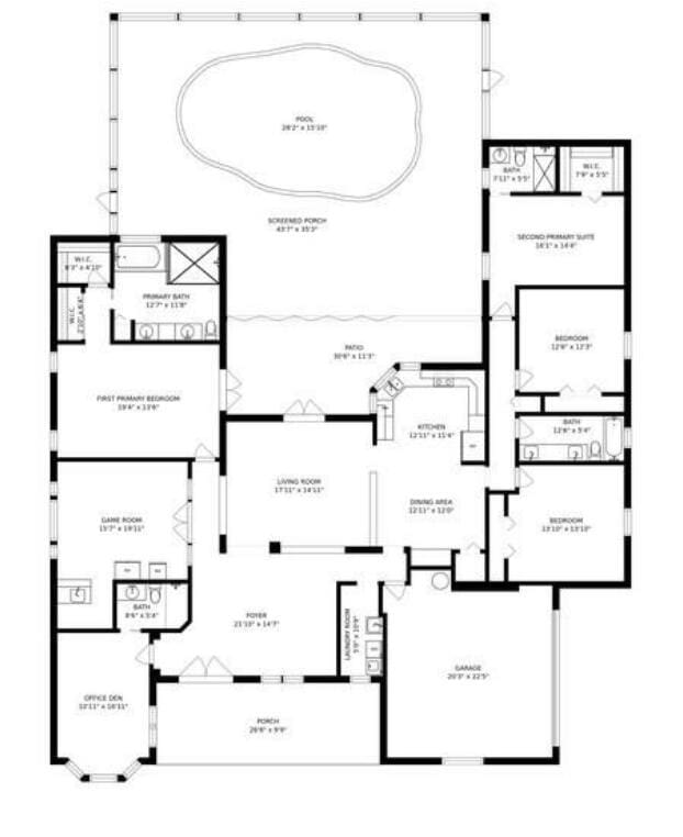 17768 Temple Blvd, Loxahatchee, FL 33470 - floor plan / room layout