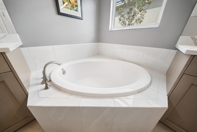 full bath featuring a garden tub