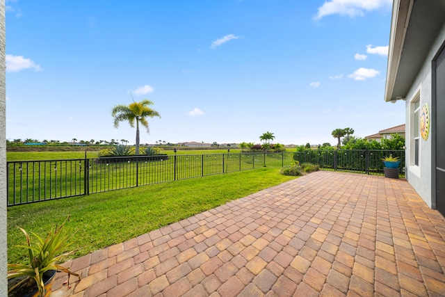 view of patio / terrace featuring a fenced backyard