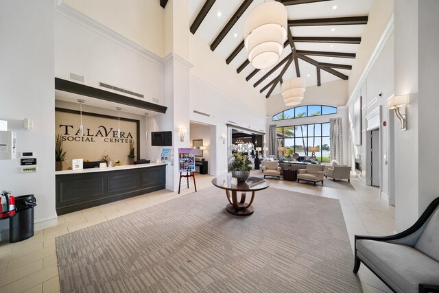 view of reception area