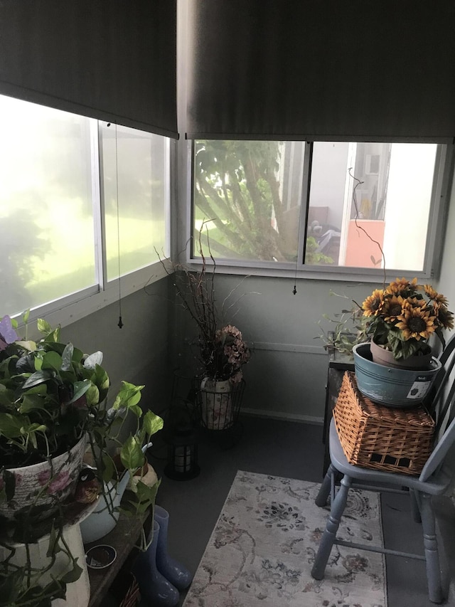 view of sunroom