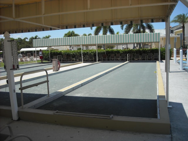 surrounding community featuring a game area