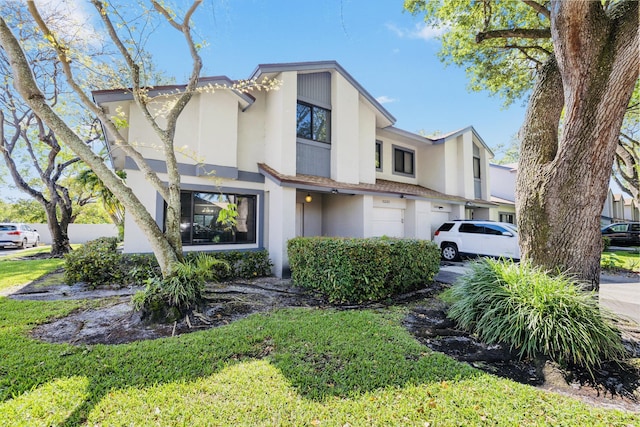 view of front of home with stucco siding