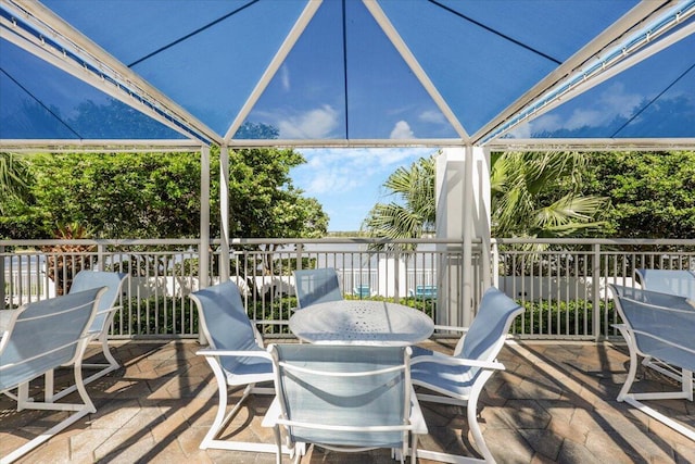 300 S Australian Ave Unit 717, West Palm Beach, FL 33401 - wooden terrace with outdoor dining area