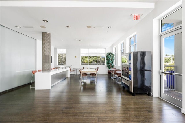 300 S Australian Ave Unit 717, West Palm Beach, FL 33401 - kitchen featuring dark wood-style floors