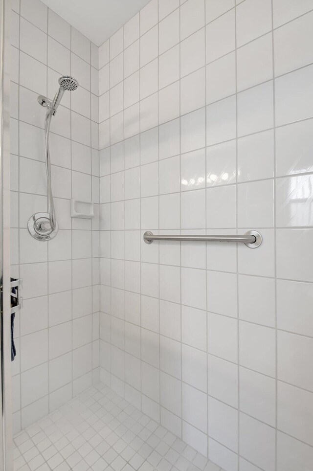 full bathroom with a tile shower