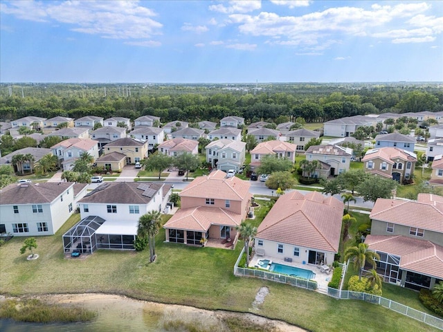 1018 NW Demedici Rd, Port Saint Lucie, FL 34986 - aerial view of residential area featuring a pool area