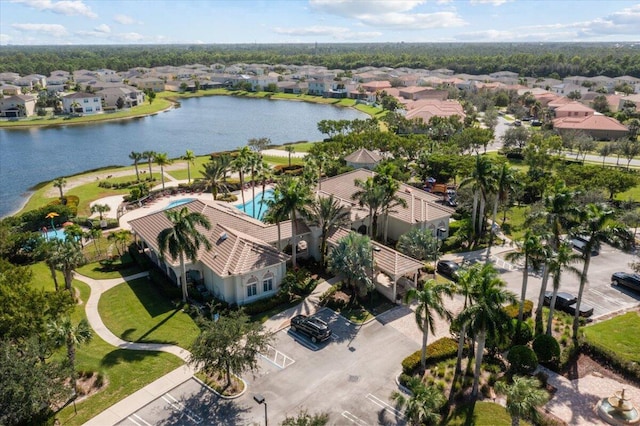 1018 NW Demedici Rd, Port Saint Lucie, FL 34986 - aerial view of residential area featuring a pool area and a large body of water