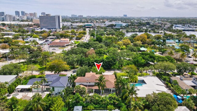 2409 NE 12th St, Fort Lauderdale, FL 33304 - aerial view with a view of city