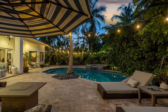 2409 NE 12th St, Fort Lauderdale, FL 33304 - pool with a patio and an in ground hot tub