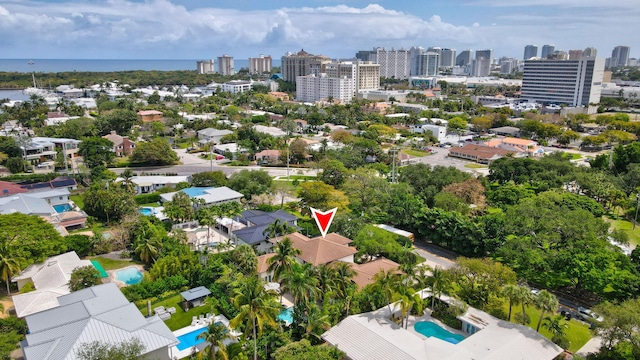 2409 NE 12th St, Fort Lauderdale, FL 33304 - drone / aerial view with a view of city