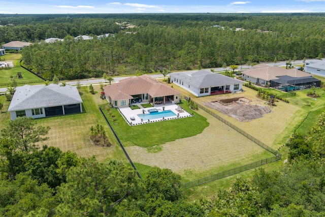 5214 SW Pomegranate Way, Palm City, FL 34990 - aerial view with a view of trees