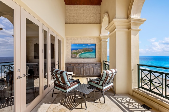 2500 S Ocean Blvd Unit Ph2, Boca Raton, FL 33432 - balcony with a water view and french doors