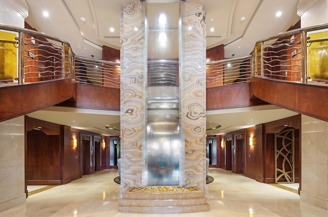 2500 S Ocean Blvd Unit Ph2, Boca Raton, FL 33432 - community lobby with recessed lighting and a towering ceiling