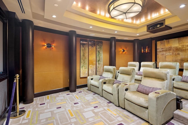 2500 S Ocean Blvd Unit Ph2, Boca Raton, FL 33432 - cinema with a raised ceiling and recessed lighting