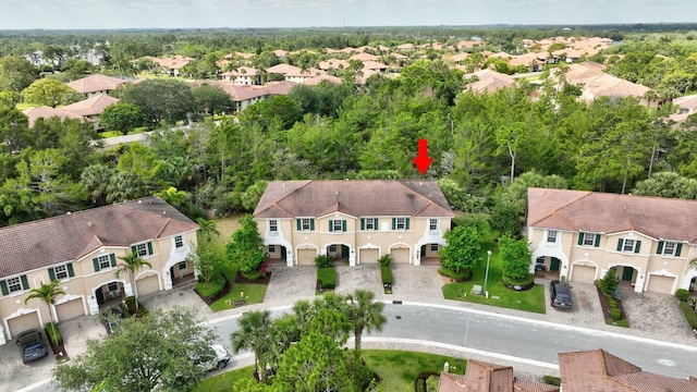 birds eye view of property featuring a residential view