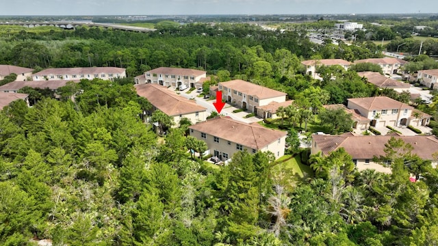 bird's eye view featuring a residential view