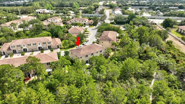 aerial view featuring a residential view