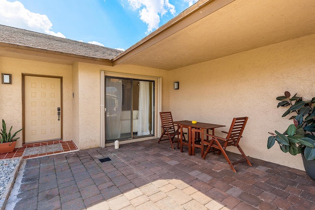 view of patio / terrace featuring outdoor dining area