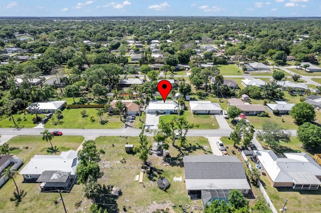 bird's eye view featuring a residential view