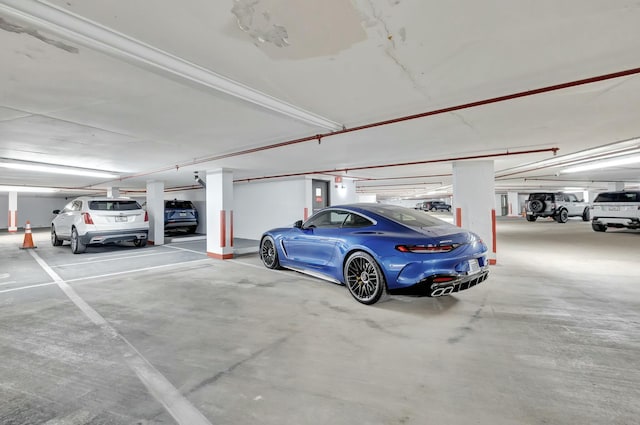 view of parking deck