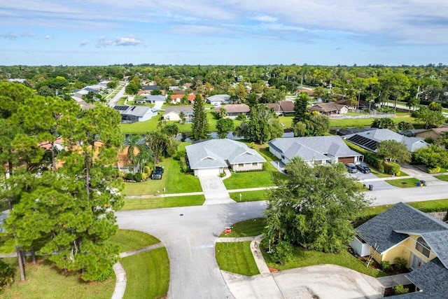 aerial view featuring a residential view