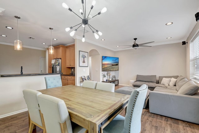 4721 N Prive Cir, Delray Beach, FL 33445 - dining room with recessed lighting and baseboards