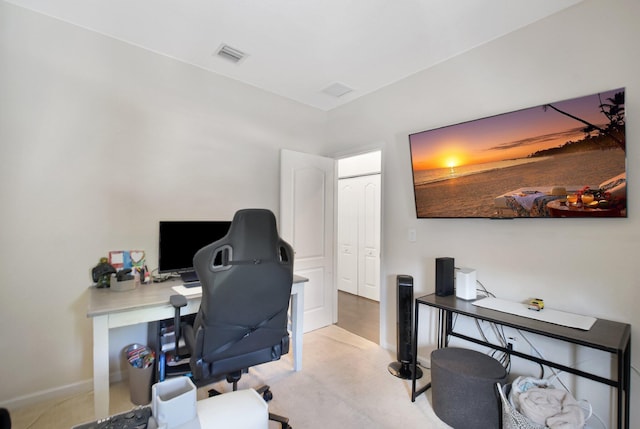 4721 N Prive Cir, Delray Beach, FL 33445 - office space with visible vents and light colored carpet