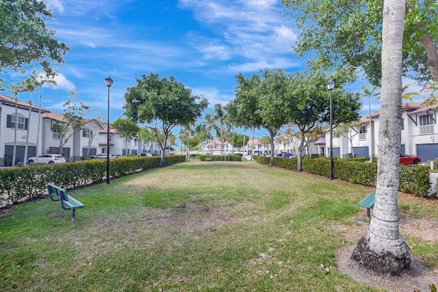 4721 N Prive Cir, Delray Beach, FL 33445 - view of home's community with a yard and a residential view