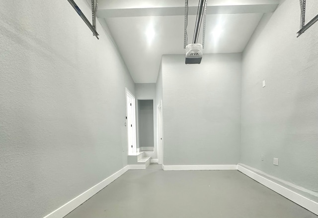 interior space with baseboards