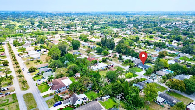 drone / aerial view featuring a residential view