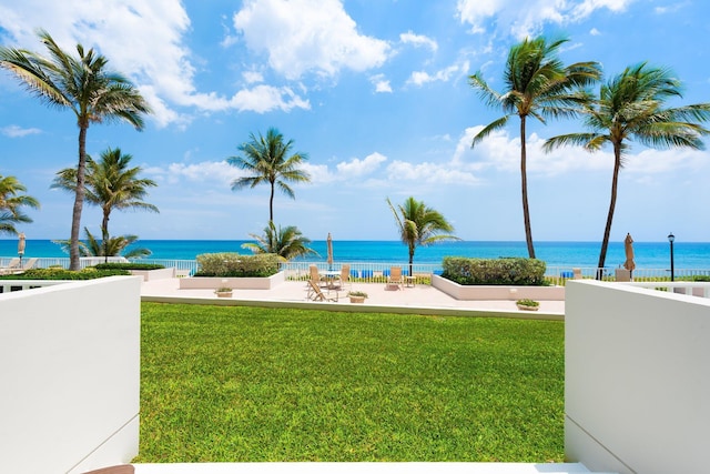 2917 S Ocean Blvd Unit 103, Highland Beach, FL 33487 - property view of water with fence