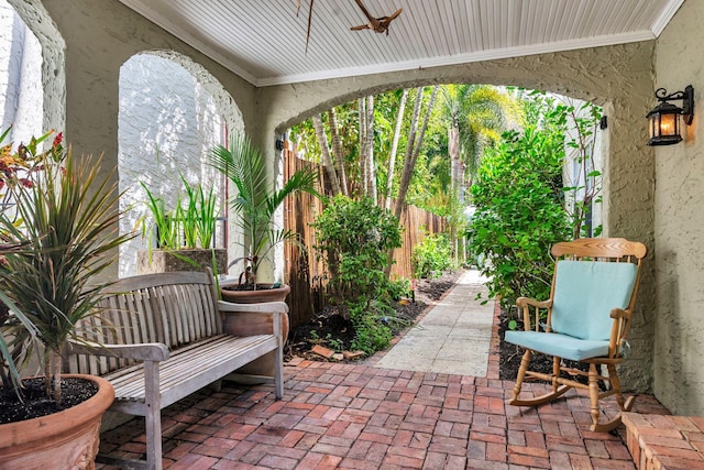 138 Greymon Dr, West Palm Beach, FL 33405 - view of patio featuring fence