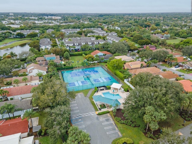 4155 NW 1st Ct, Delray Beach, FL 33445 - aerial view of residential area with a nearby body of water and a pool area