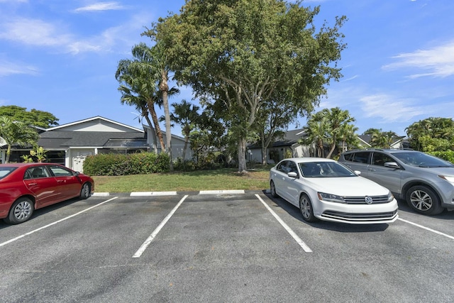 view of uncovered parking lot