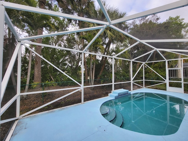 5105 E 1st Sq SW, Vero Beach, FL 32968 - pool featuring a patio area and a lanai