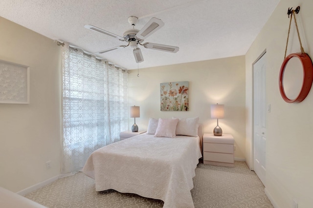 15 Royal Palm Way Unit 505, Boca Raton, FL 33432 - bedroom with carpet flooring, ceiling fan, and baseboards