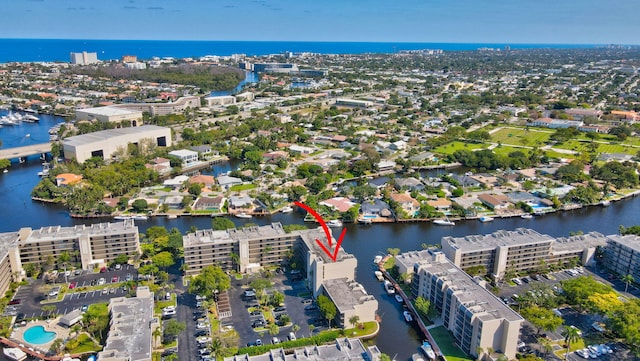 15 Royal Palm Way Unit 505, Boca Raton, FL 33432 - birds eye view of property featuring a water view
