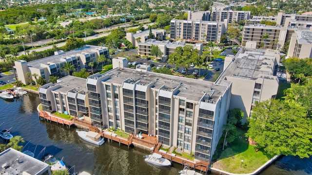 15 Royal Palm Way Unit 505, Boca Raton, FL 33432 - drone / aerial view featuring a water view