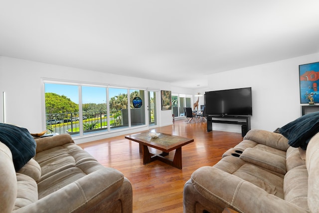 4301 N Ocean Blvd Unit 203, Boca Raton, FL 33431 - living room with wood finished floors