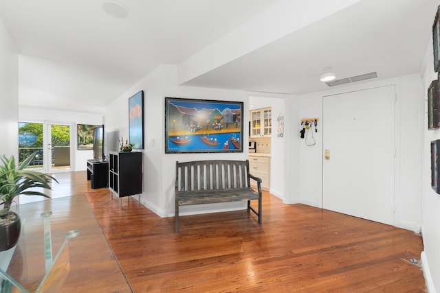 4301 N Ocean Blvd Unit 203, Boca Raton, FL 33431 - interior space with wood finished floors, visible vents, and baseboards