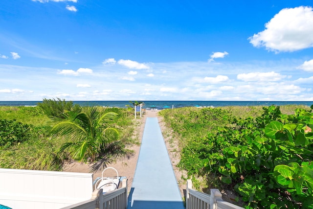 4301 N Ocean Blvd Unit 203, Boca Raton, FL 33431 - water view with a beach view