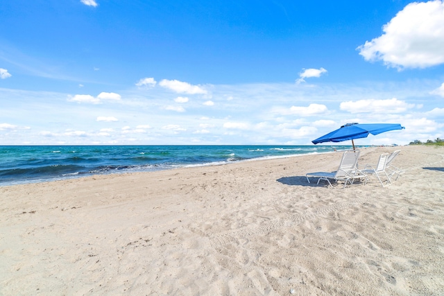 4301 N Ocean Blvd Unit 203, Boca Raton, FL 33431 - property view of water featuring a view of the beach