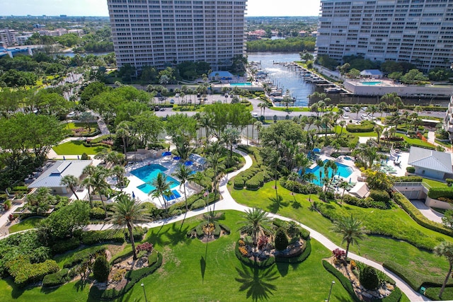 4301 N Ocean Blvd Unit 203, Boca Raton, FL 33431 - drone / aerial view with a water view