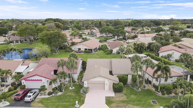 aerial perspective of suburban area