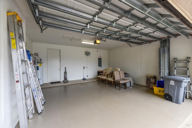 11654 Caracas Blvd, Boynton Beach, FL 33437 - garage featuring a garage door opener, electric panel, and electric water heater
